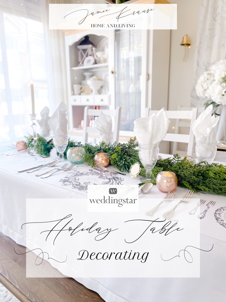 HOLIDAY TABLE DECORATING WITH WEDDINGSTAR